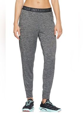 Under Armour Women's Play Up Twist Pants Joggers Grey/Black size: L